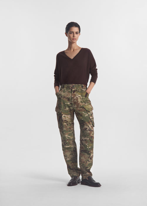 Military Pant in Cotton Twill - Camo Multi, image 2 of 6