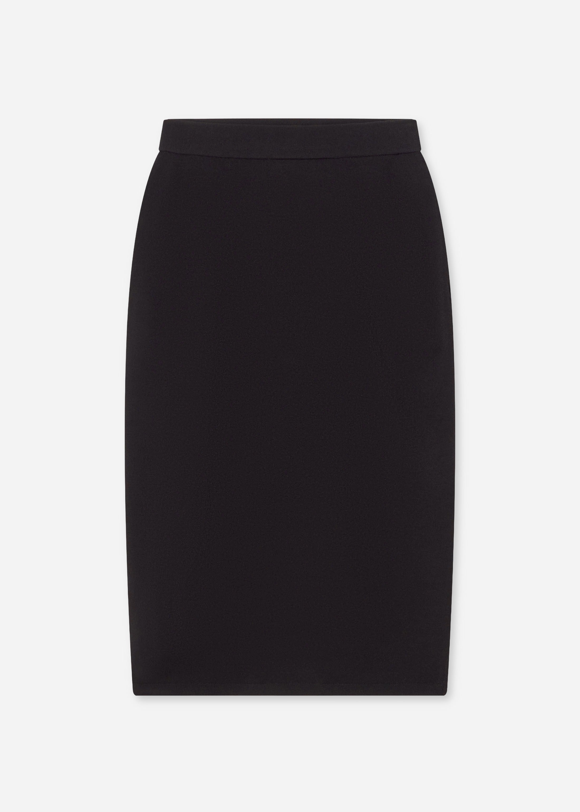 Pencil Skirt in Viscose - Black