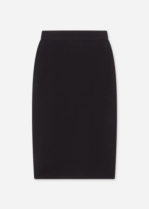 Pencil Skirt in Viscose - Black, image 3 of 3
