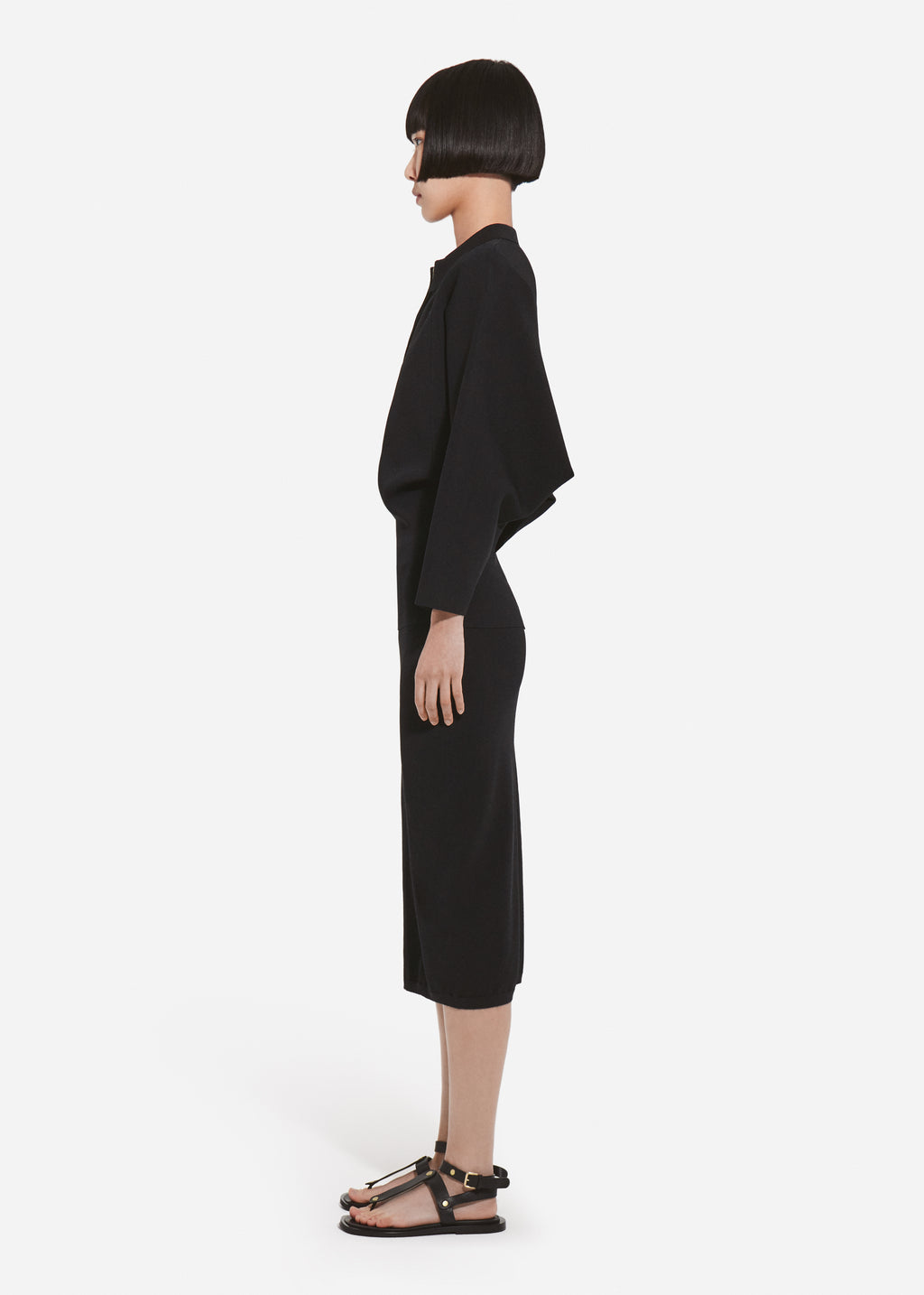 Pencil Skirt in Viscose - Black - CO