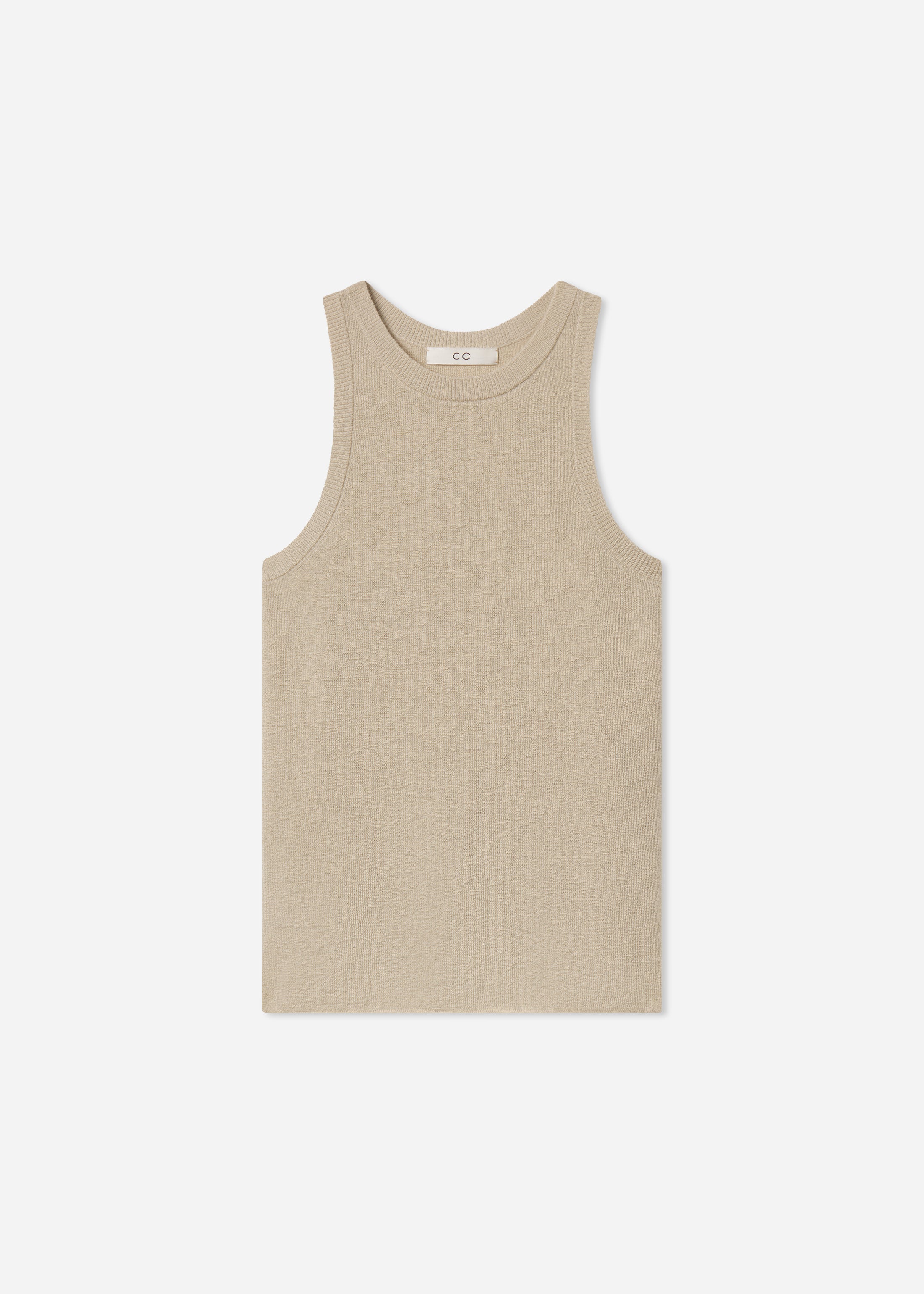 Tank Top in Fine Cashmere - Chestnut