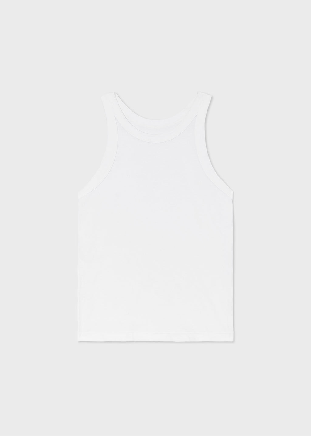 Tank Top in Smooth Cotton Jersey - White - CO