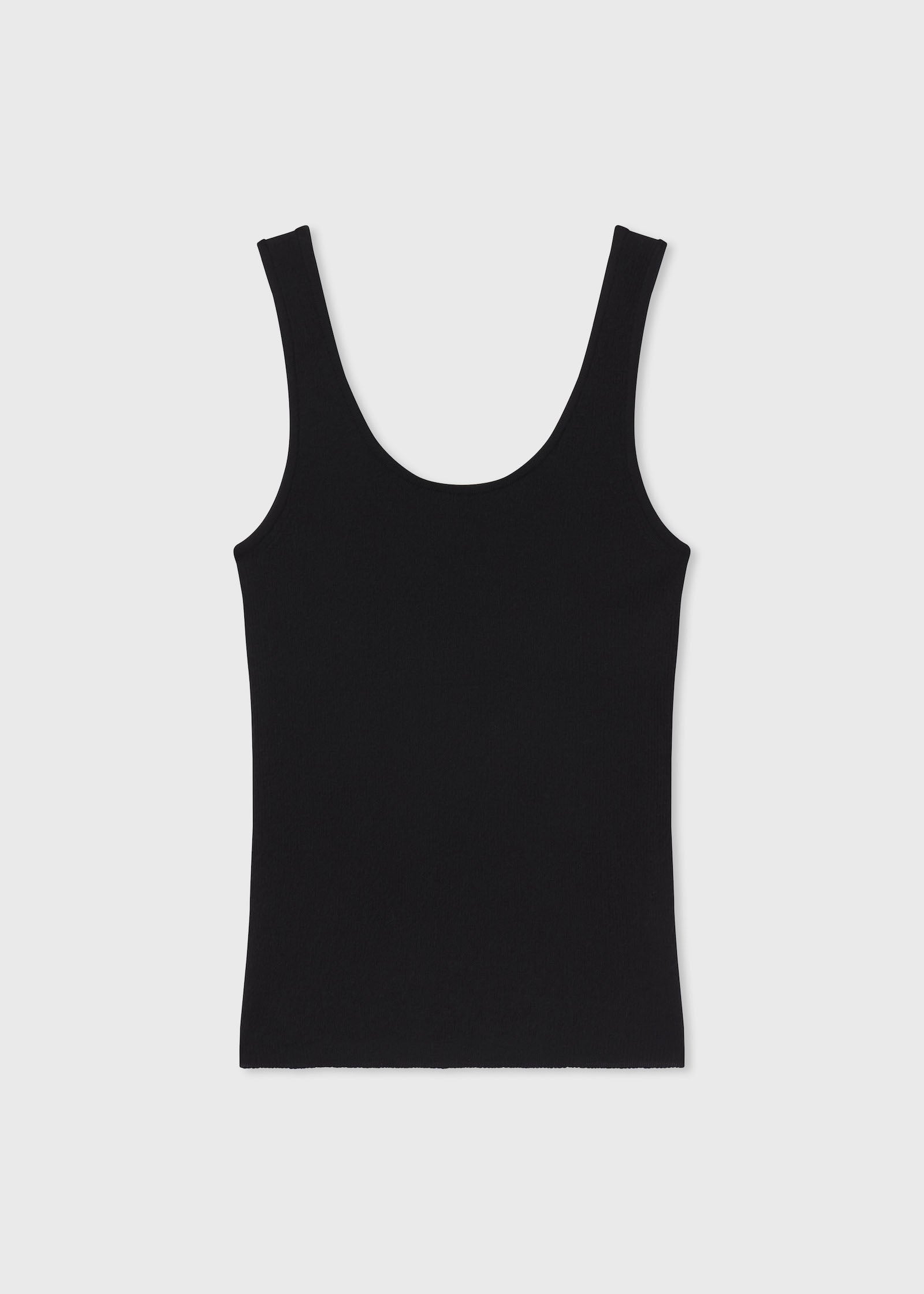 Sweater Tank in Fine Cashmere - Black