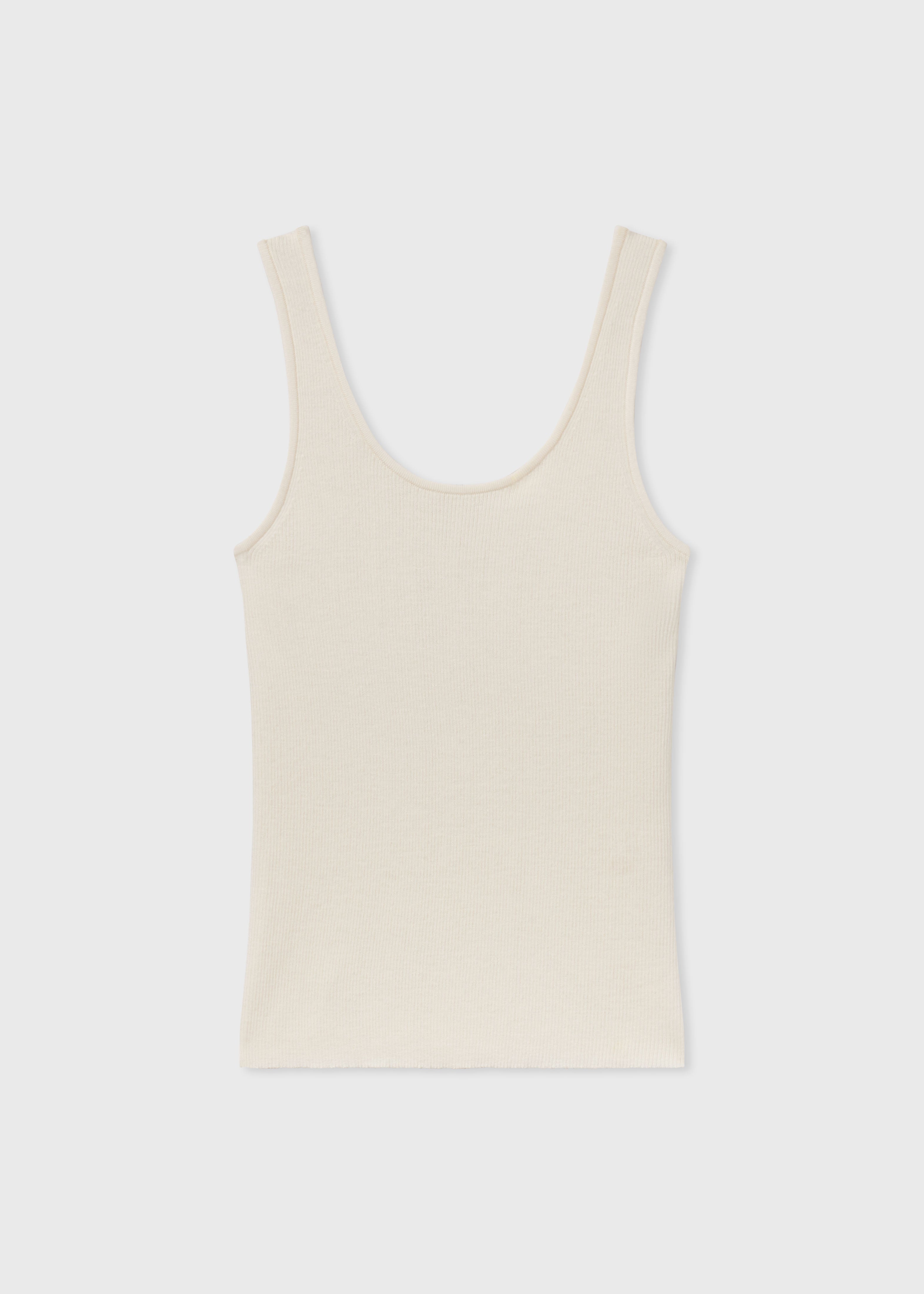 Sweater Tank in Fine Cashmere - Ivory