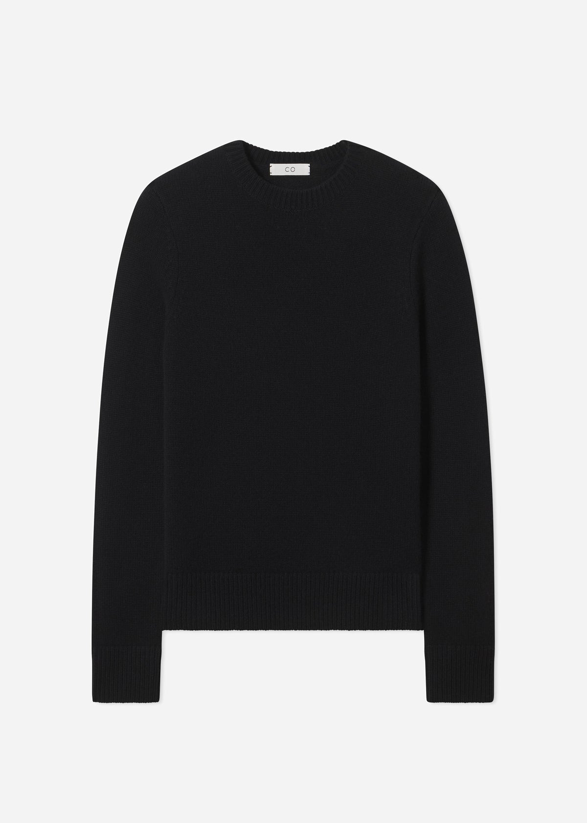 Crew Sweater in Cashmere - Black, image 4 of 4