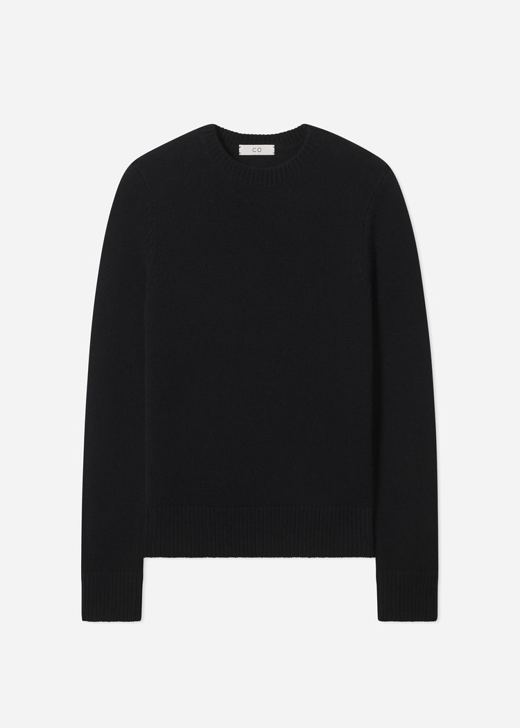 Crew Sweater in Cashmere - Black, image 4 of 4