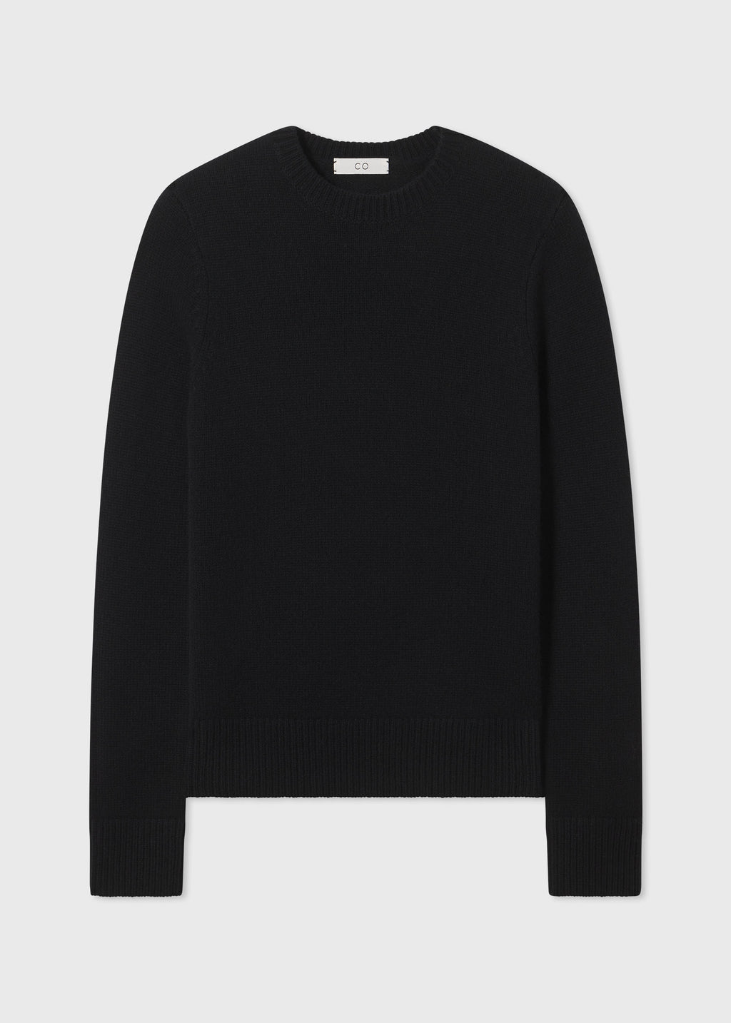 Classic Crew Neck in Cashmere - Black - CO