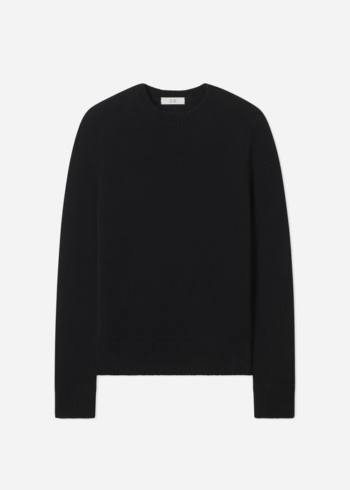 Crew Sweater in Cashmere - Black, image 4 of 4