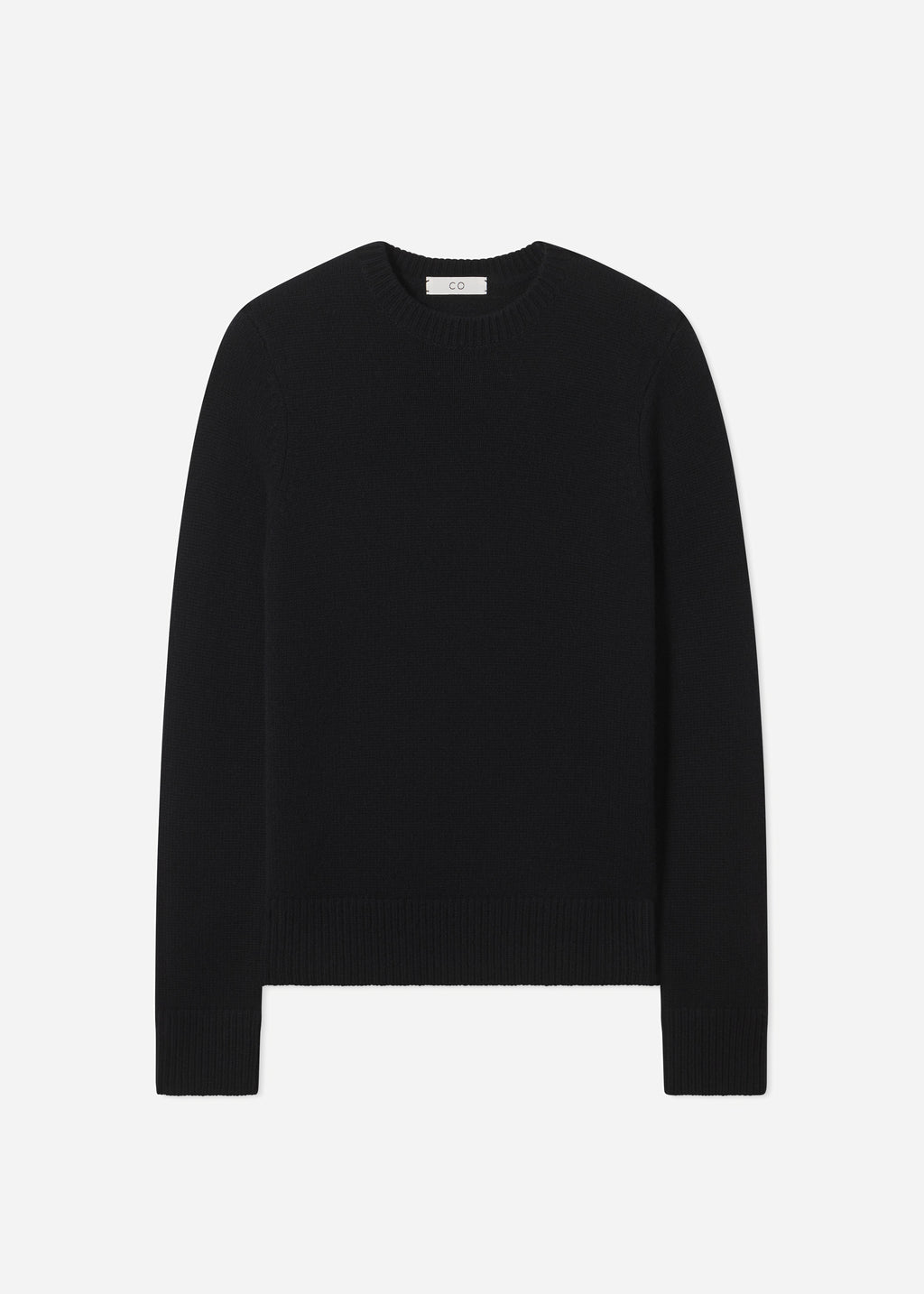 Crew Sweater in Cashmere - Black - CO