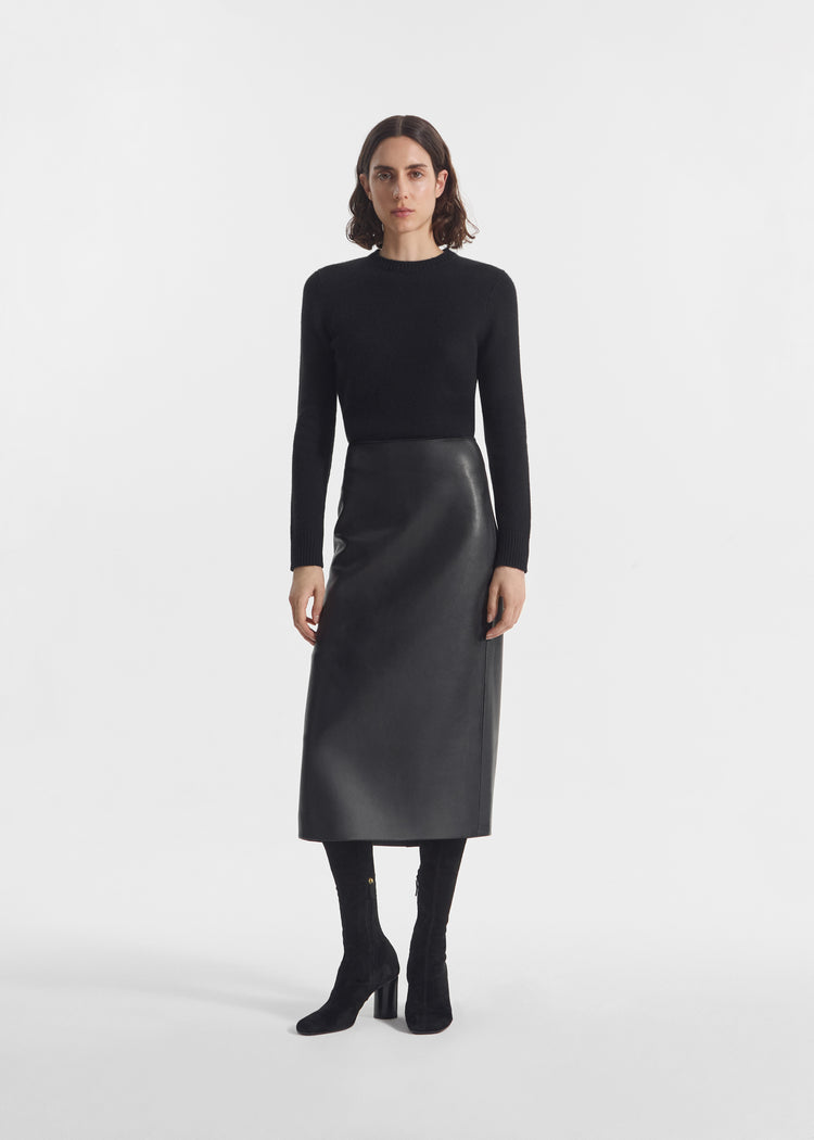 Crew Sweater in Cashmere - Black, image 1 of 4