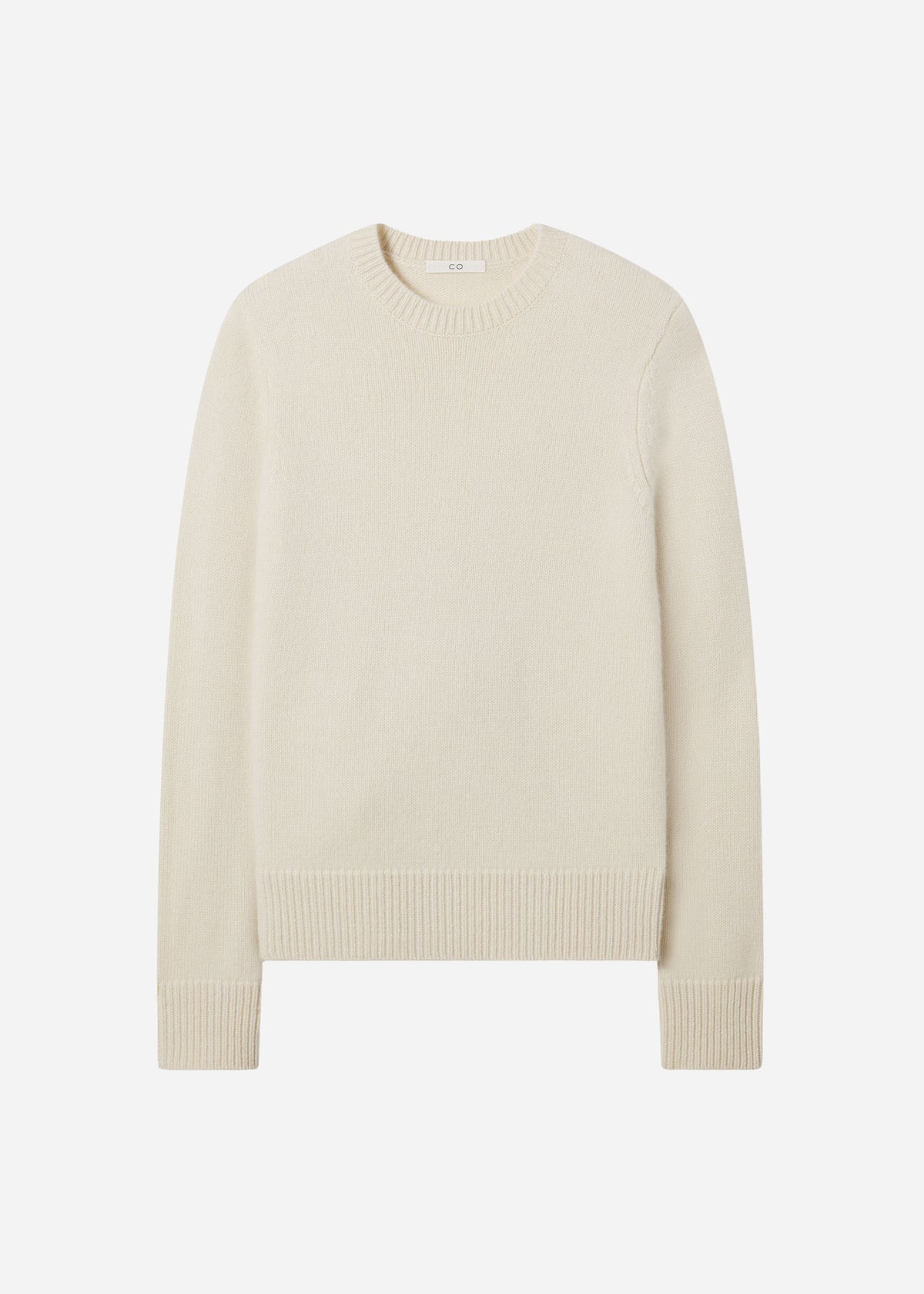 Crew Sweater in Cashmere - Wheat, image 3 of 3