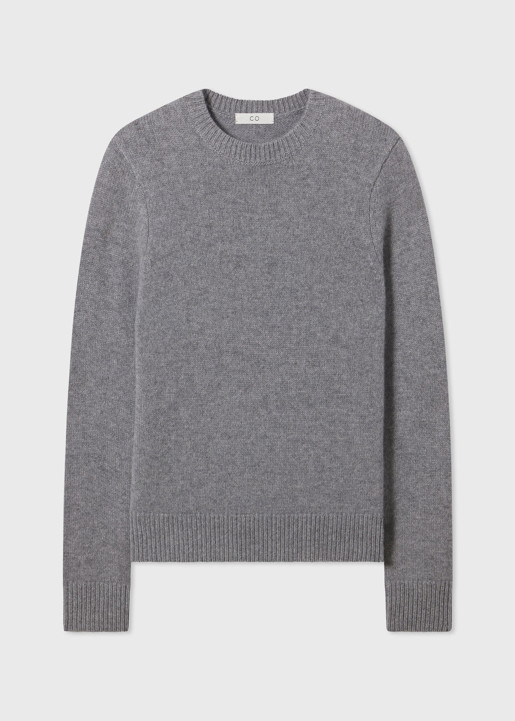 Long Sleeve Crew  in Cashmere - Grey - CO