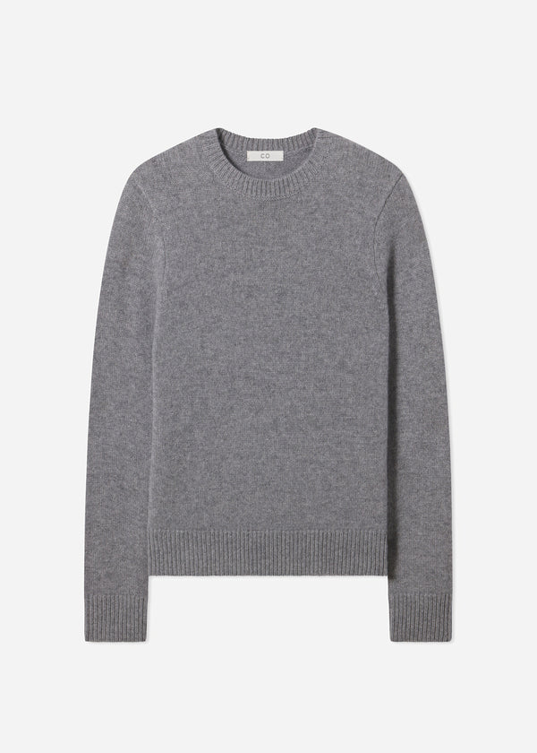 Crew Sweater in Cashmere - Grey - CO