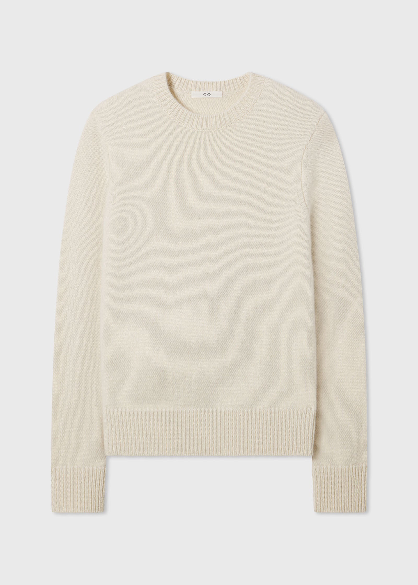 Classic Crew Sweater  in Cashmere - Ivory