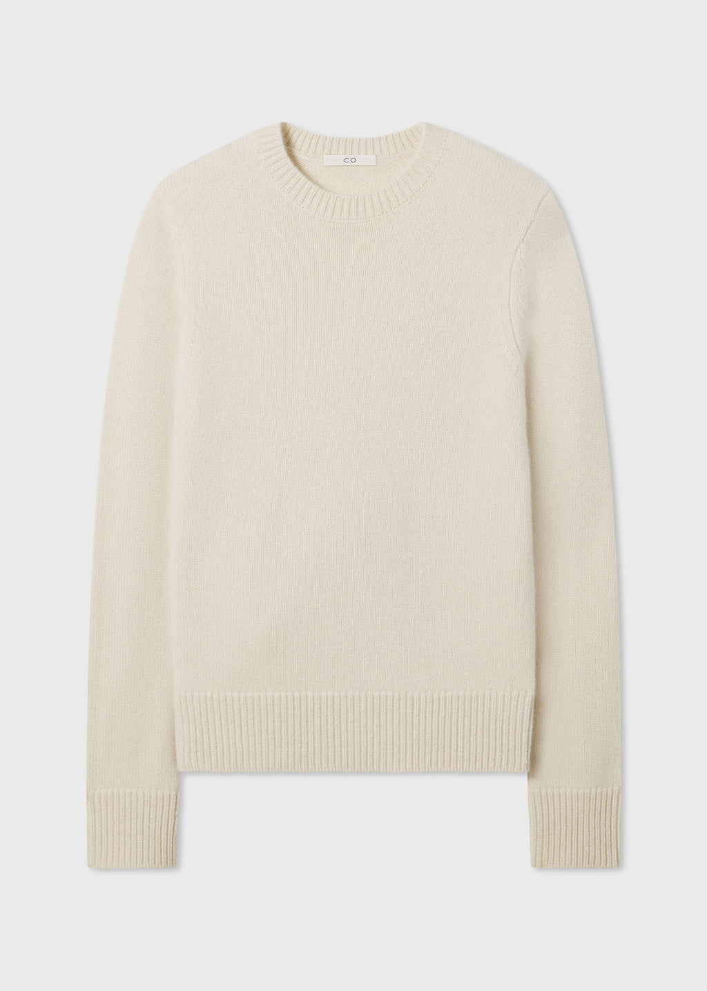 Classic Crew Sweater  in Cashmere - Ivory - CO