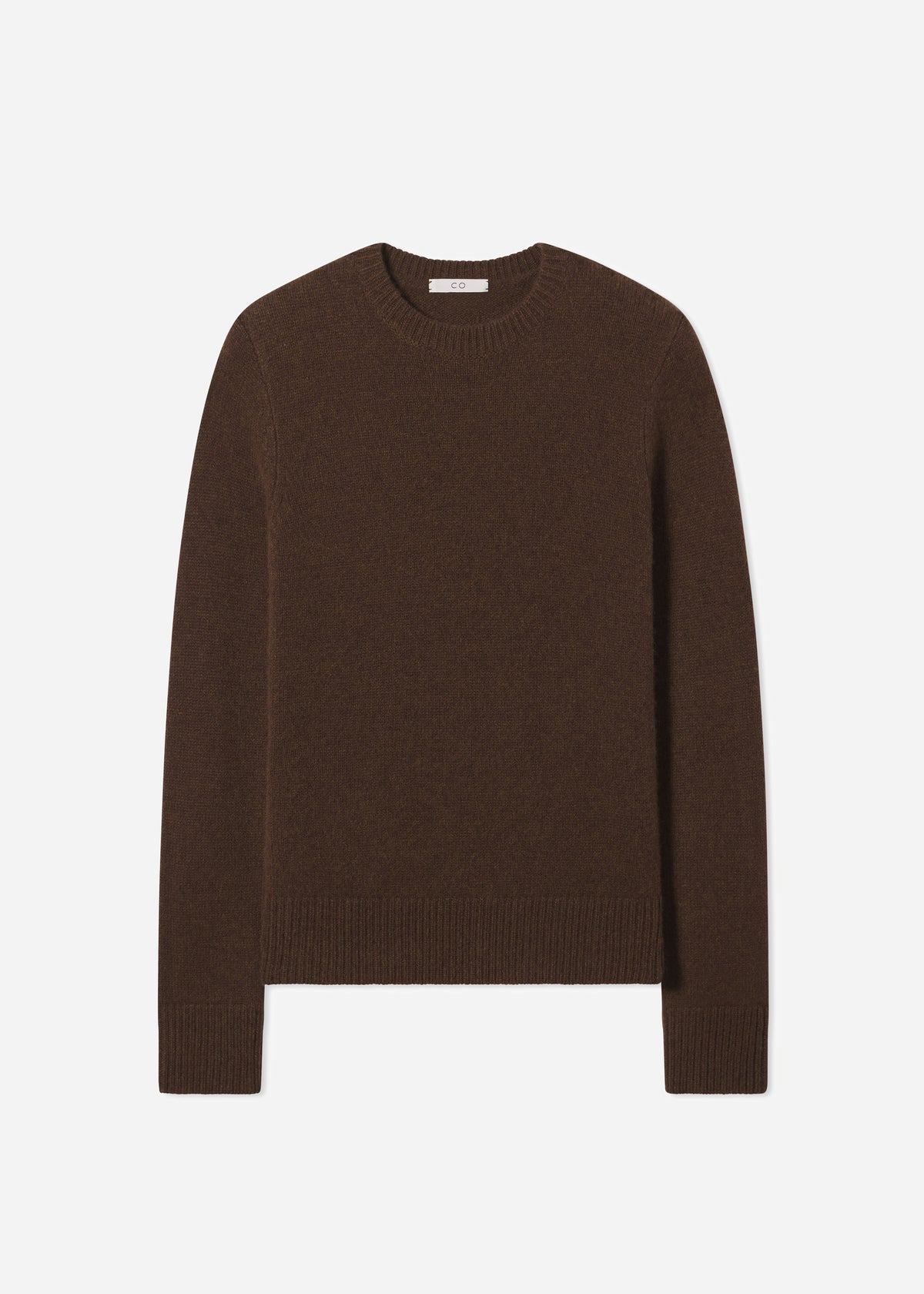 Crew Sweater in Cashmere - Brown, image 3 of 3