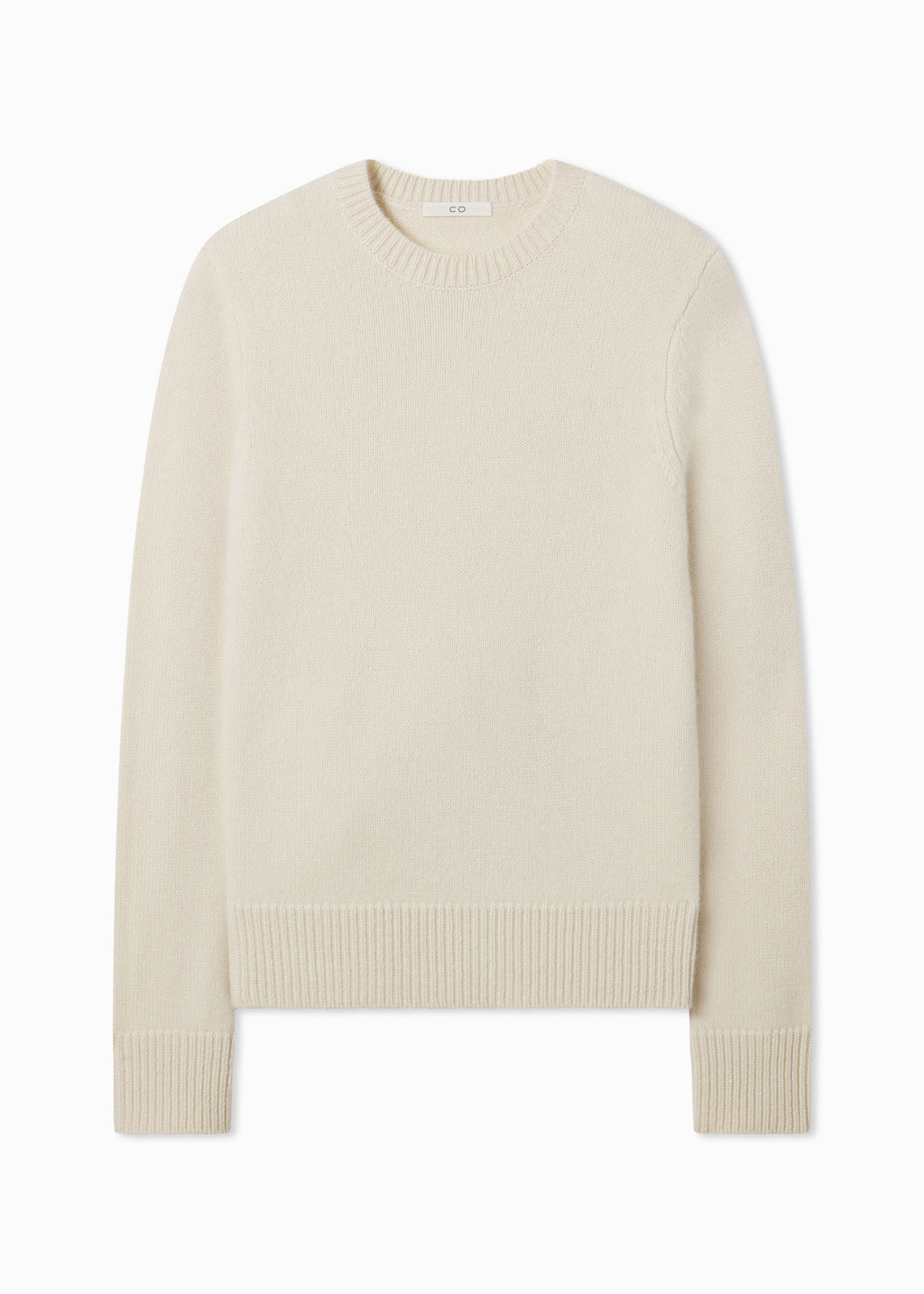 Classic Crew Sweater  in Cashmere - Ivory - CO