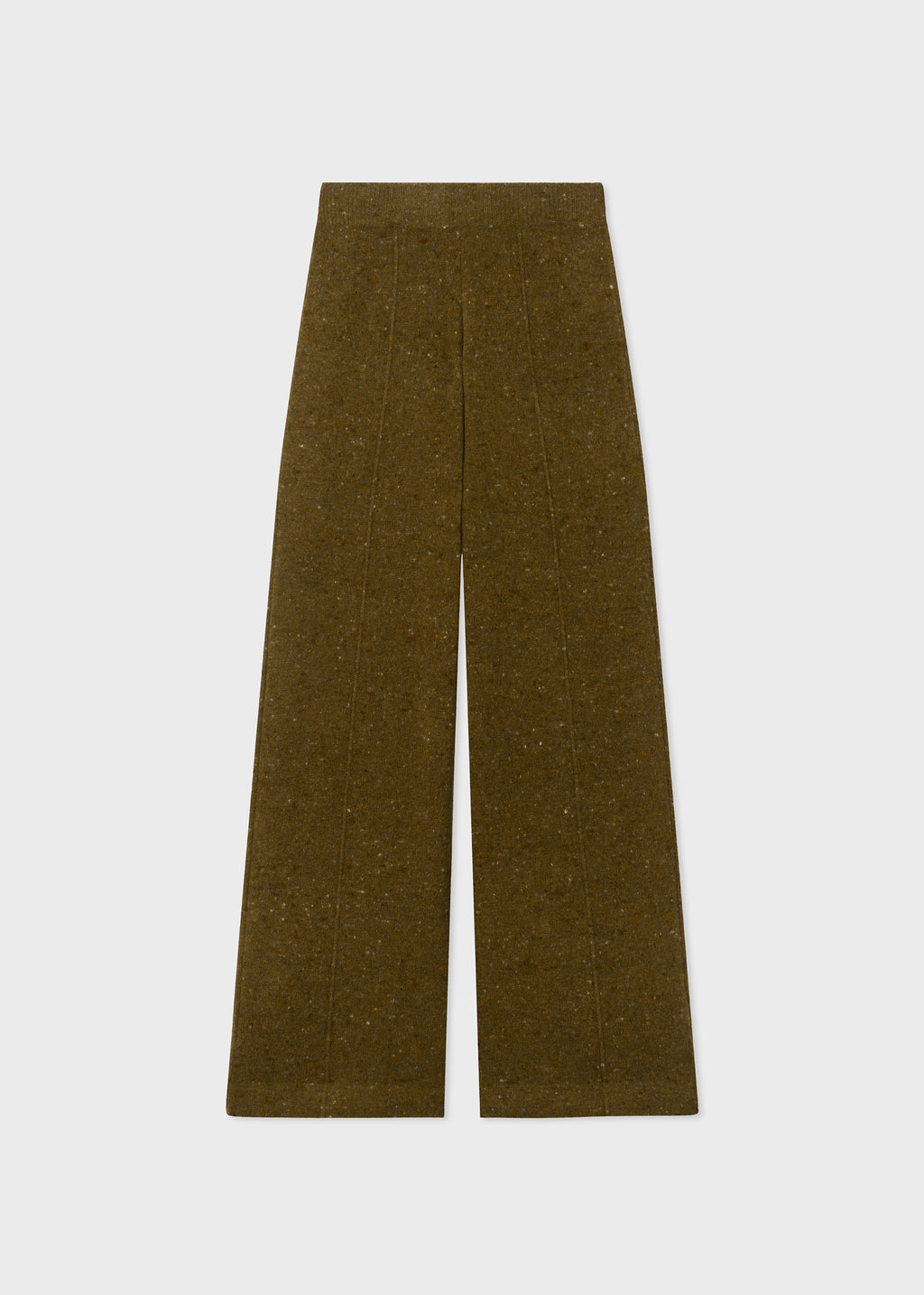 Pull Up Pant in Tweed Knit - Green Melange - CO