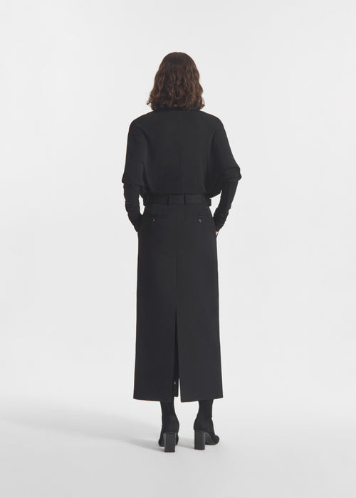 Gathered Bodysuit in Jersey - Black, image 2 of 5
