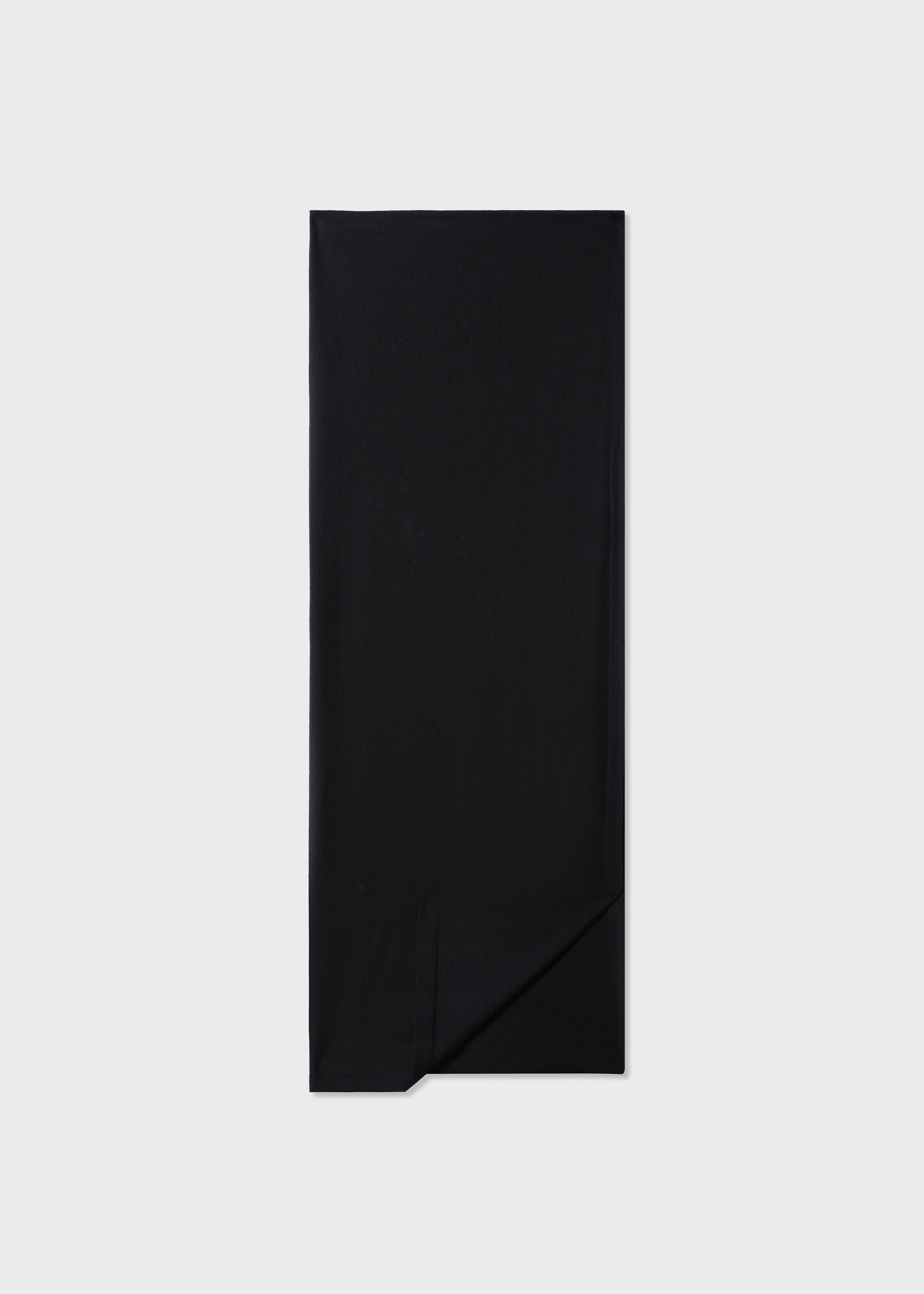 Oversized Fine Cashmere Scarf - Black