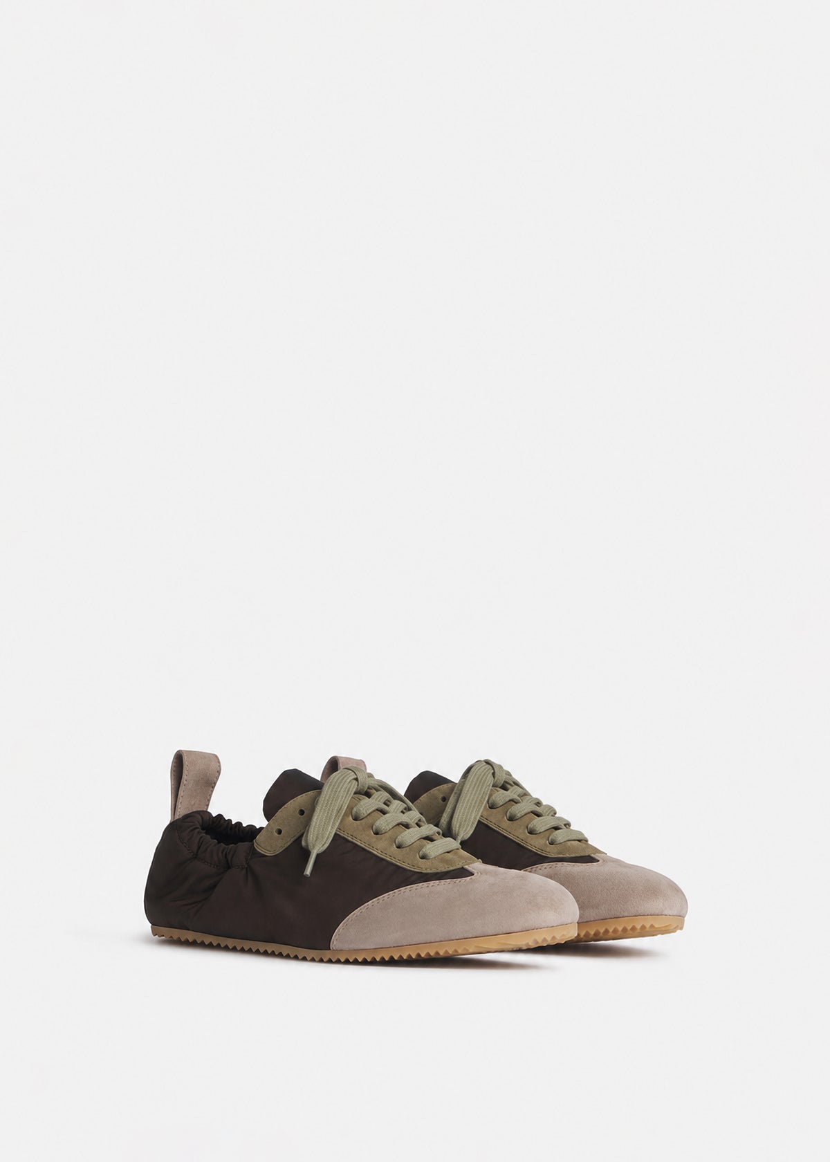 Slip On Elastic Sneaker - Chocolate, image 2 of 3