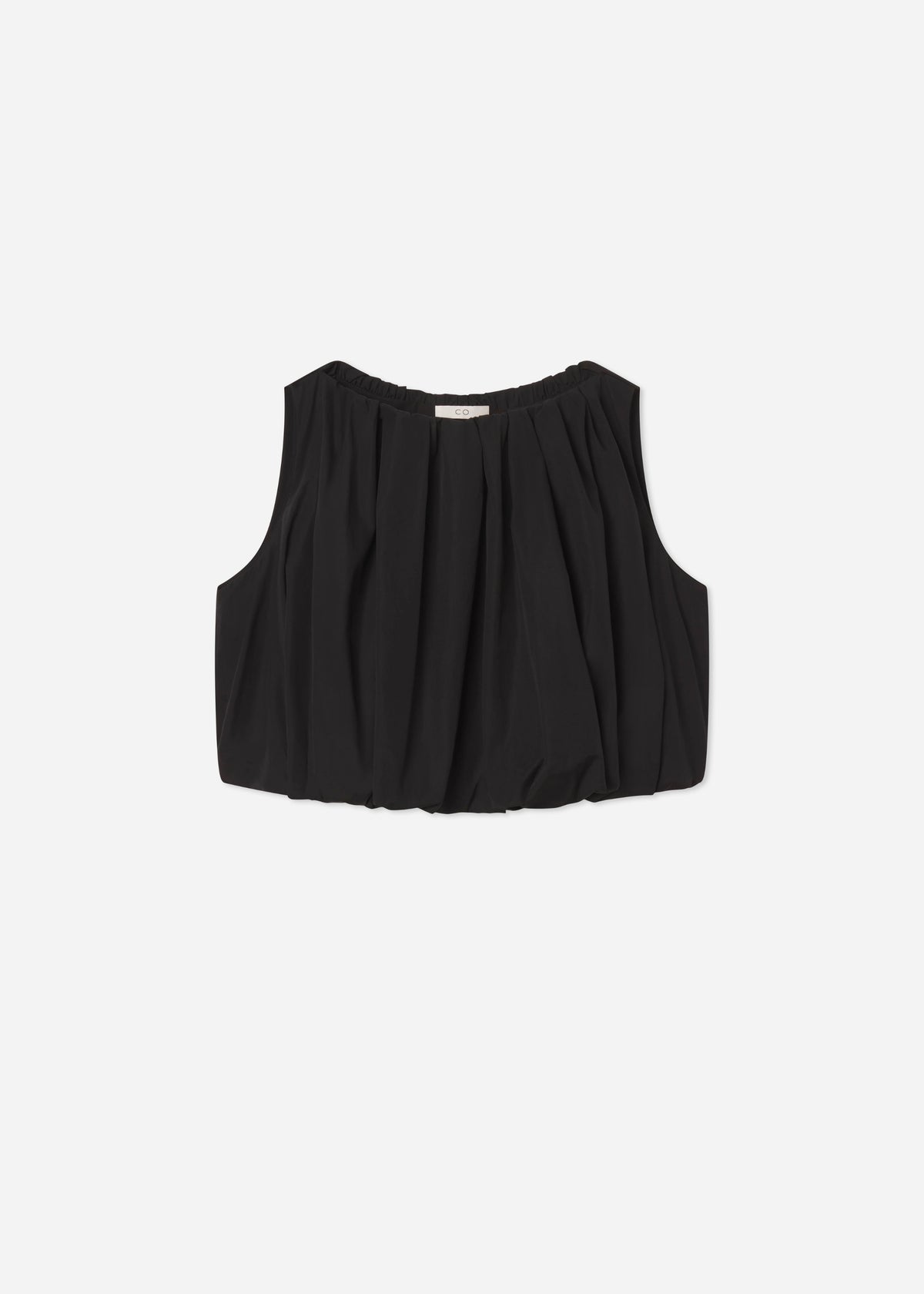 Bubble Top in Cotton Poplin - Black, image 5 of 5