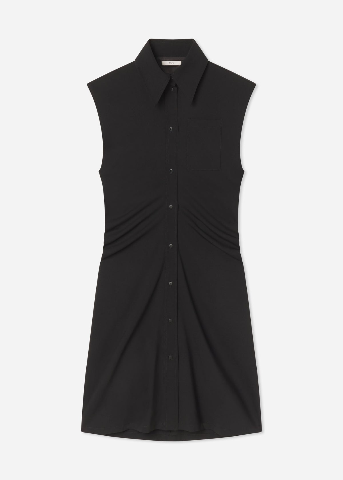 Banana Cut Shirt Dress - Black, image 5 of 5