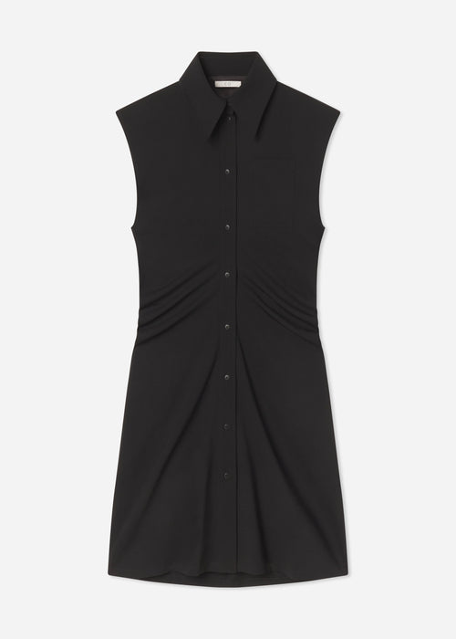 Banana Cut Shirt Dress - Black, image 5 of 5