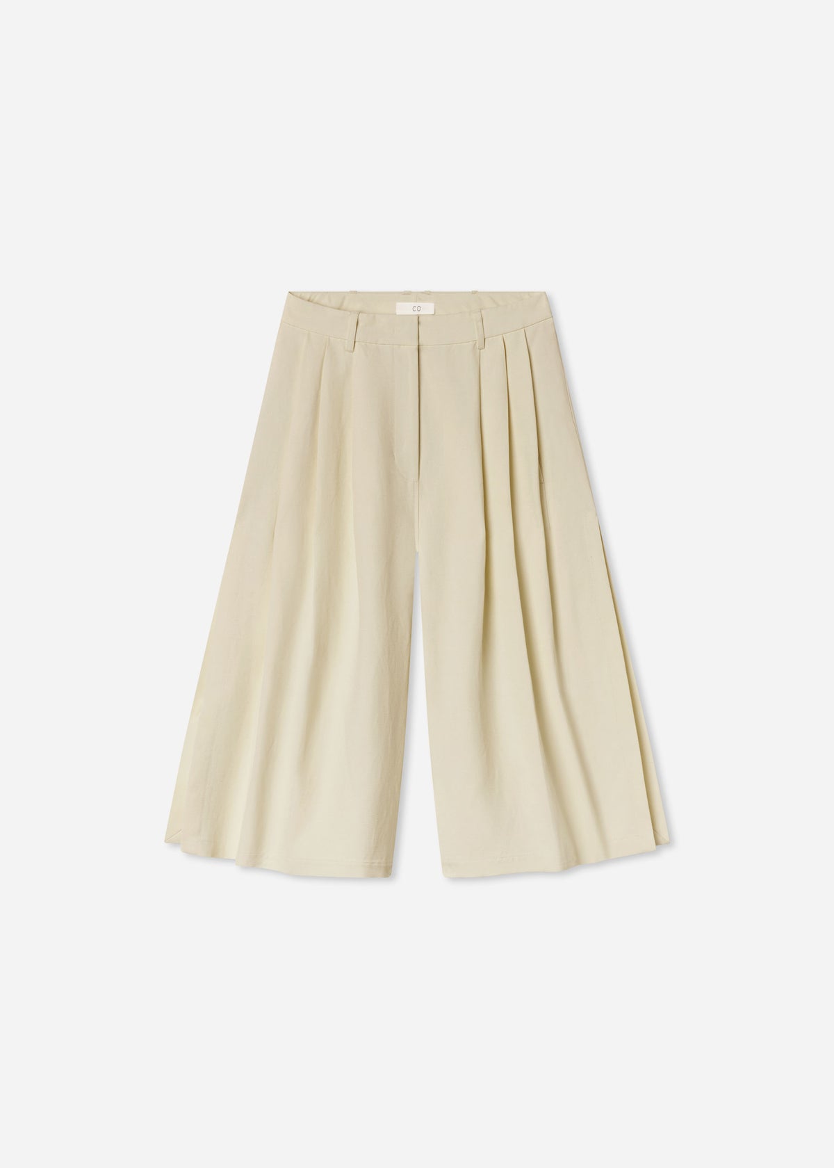 Pleated Culotte in Linen - Pearl, image 5 of 5