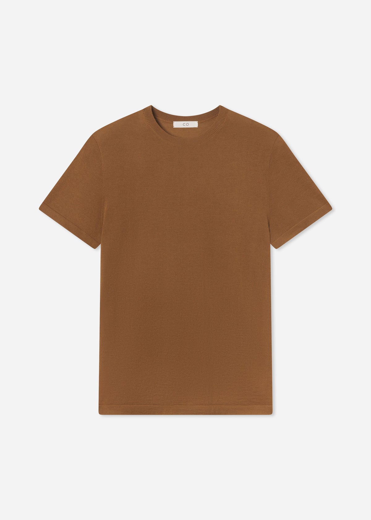 T-Shirt in Fine Cashmere - Ginger, image 4 of 4