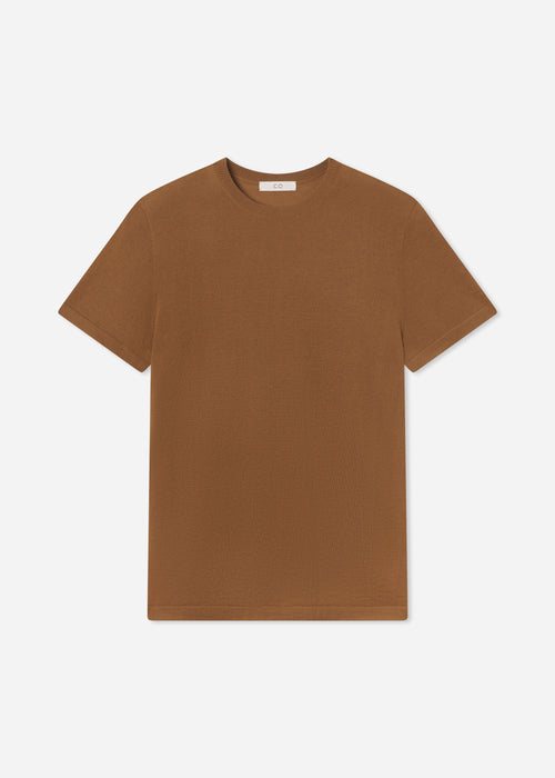 T-Shirt in Fine Cashmere - Ginger, image 4 of 4