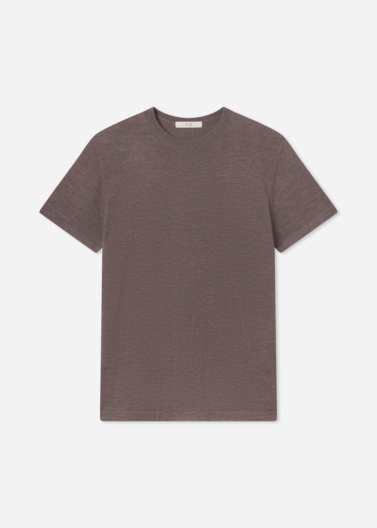 T-Shirt in Fine Cashmere - Hazelnut, image 4 of 4