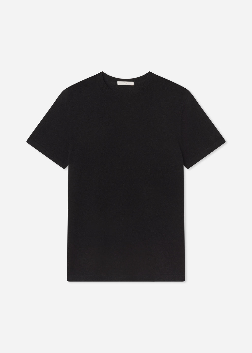 T-Shirt in Silk Linen - Black - CO