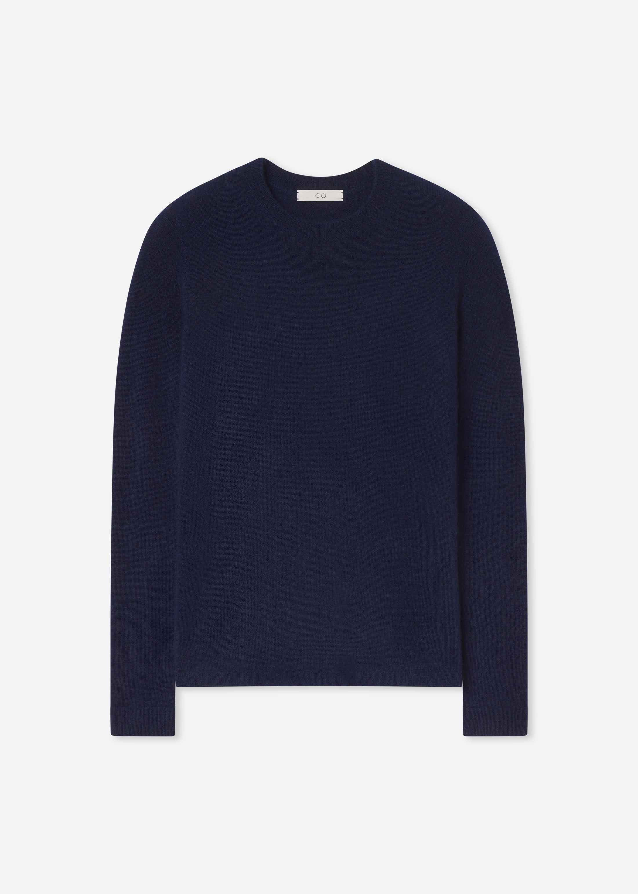 Long Sleeve Crew Sweater in Cashmere Silk - Eclipse