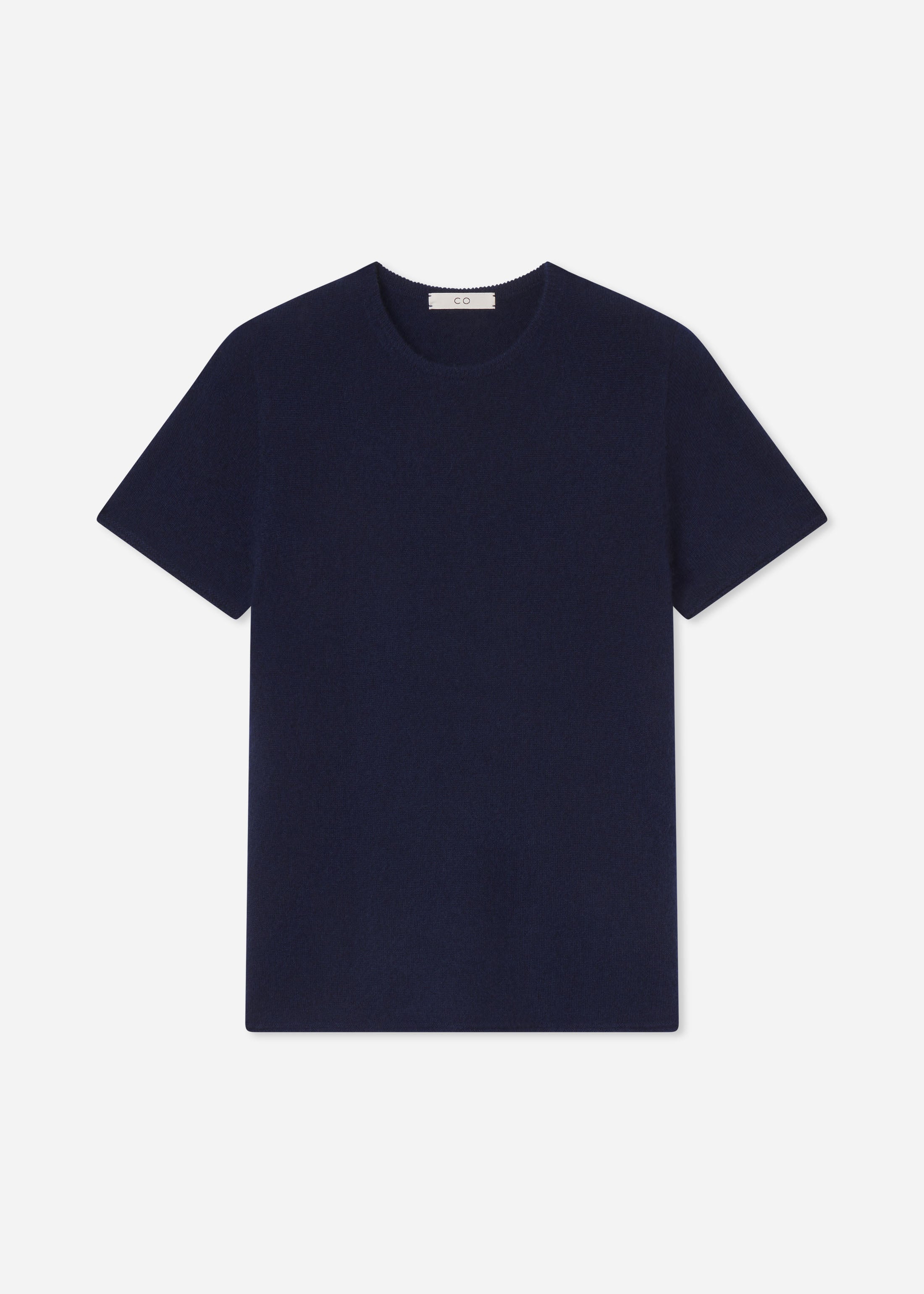 Short Sleeve T-Shirt in Cashmere Silk - Eclipse
