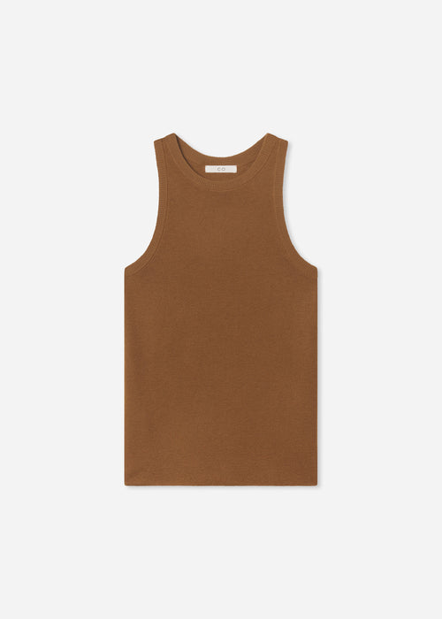 Tank Top in Fine Cashmere - Ginger, image 5 of 5
