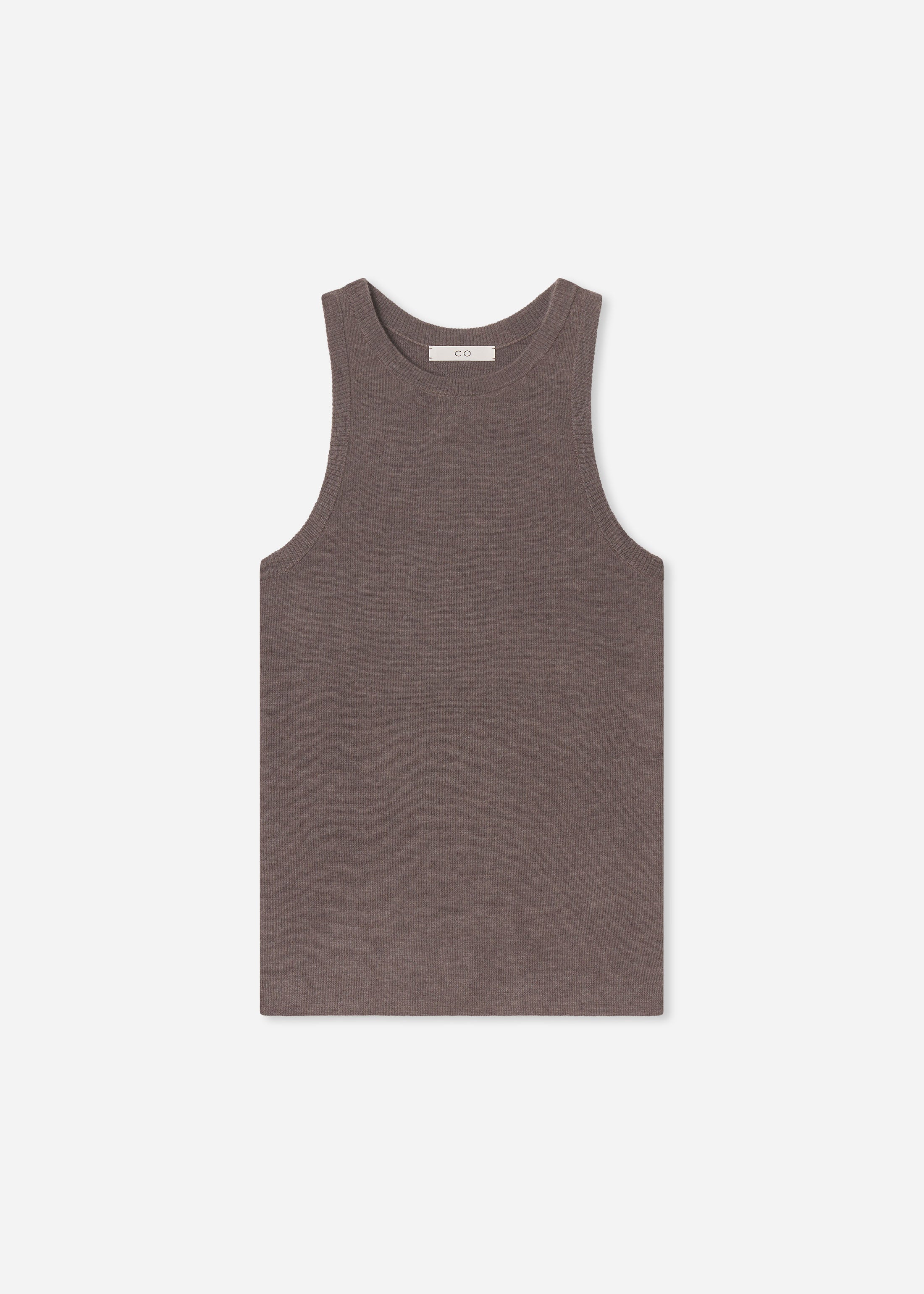 Tank Top in Fine Cashmere - Hazelnut