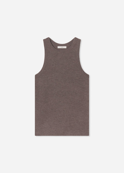 Tank Top in Fine Cashmere - Hazelnut, image 4 of 4
