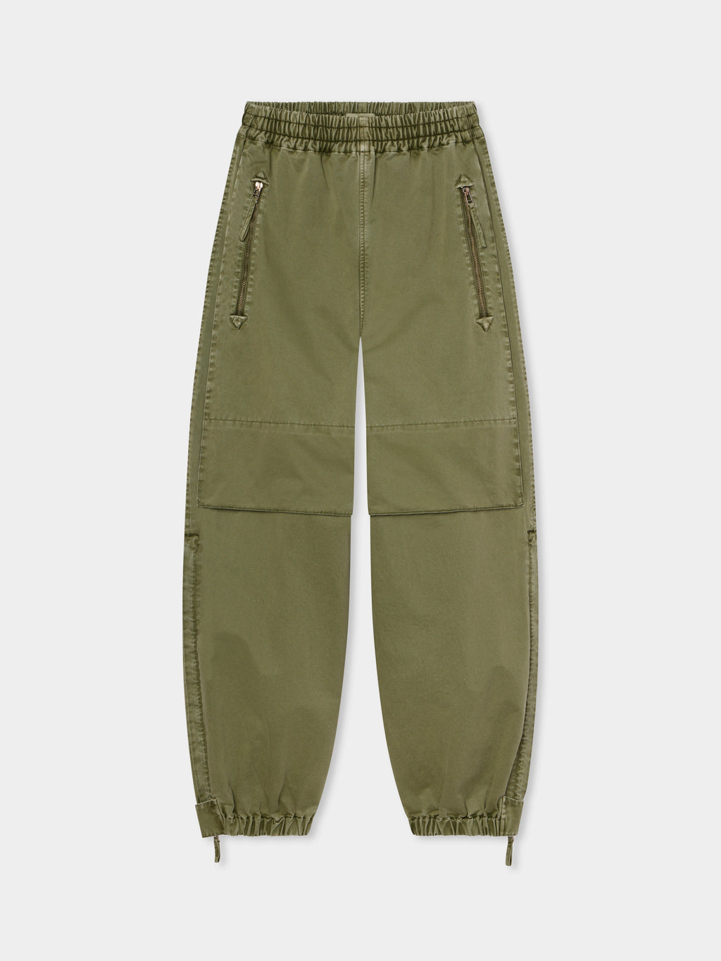 Articulated Pant in Cotton Twill - Army Green - CO