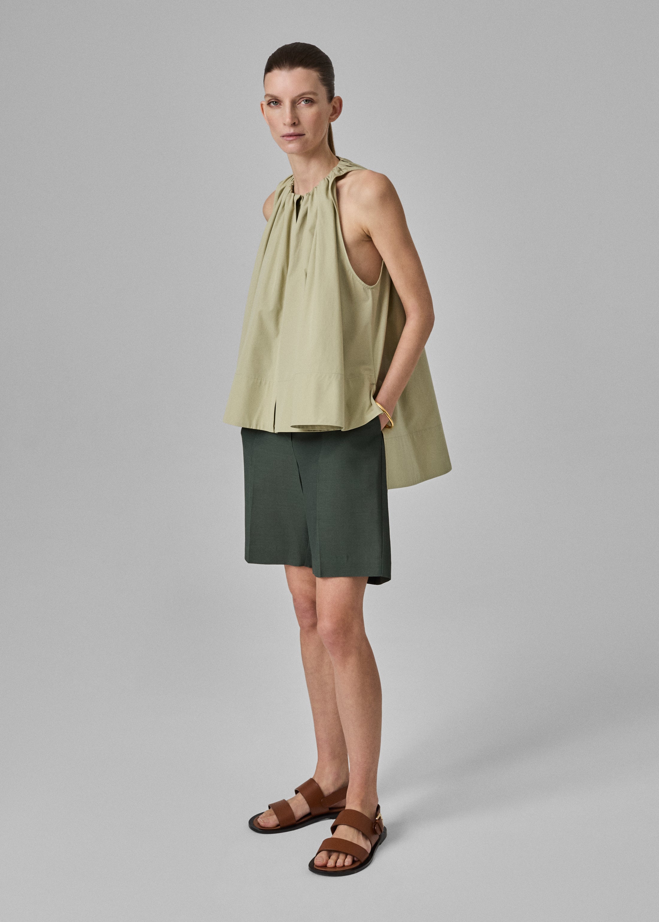 Tailored Bermuda Shorts - Pistachio