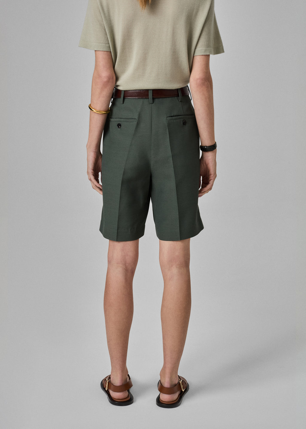 Tailored Bermuda Shorts - Pistachio - CO