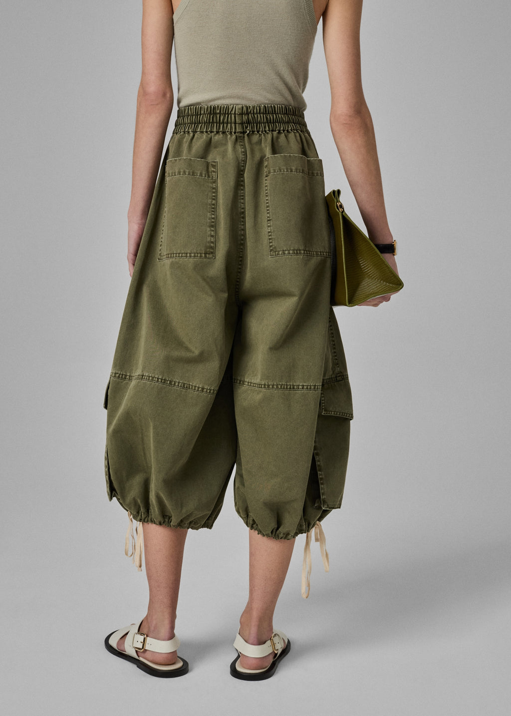 Braies Pant in Cotton Twill - Army Green - CO