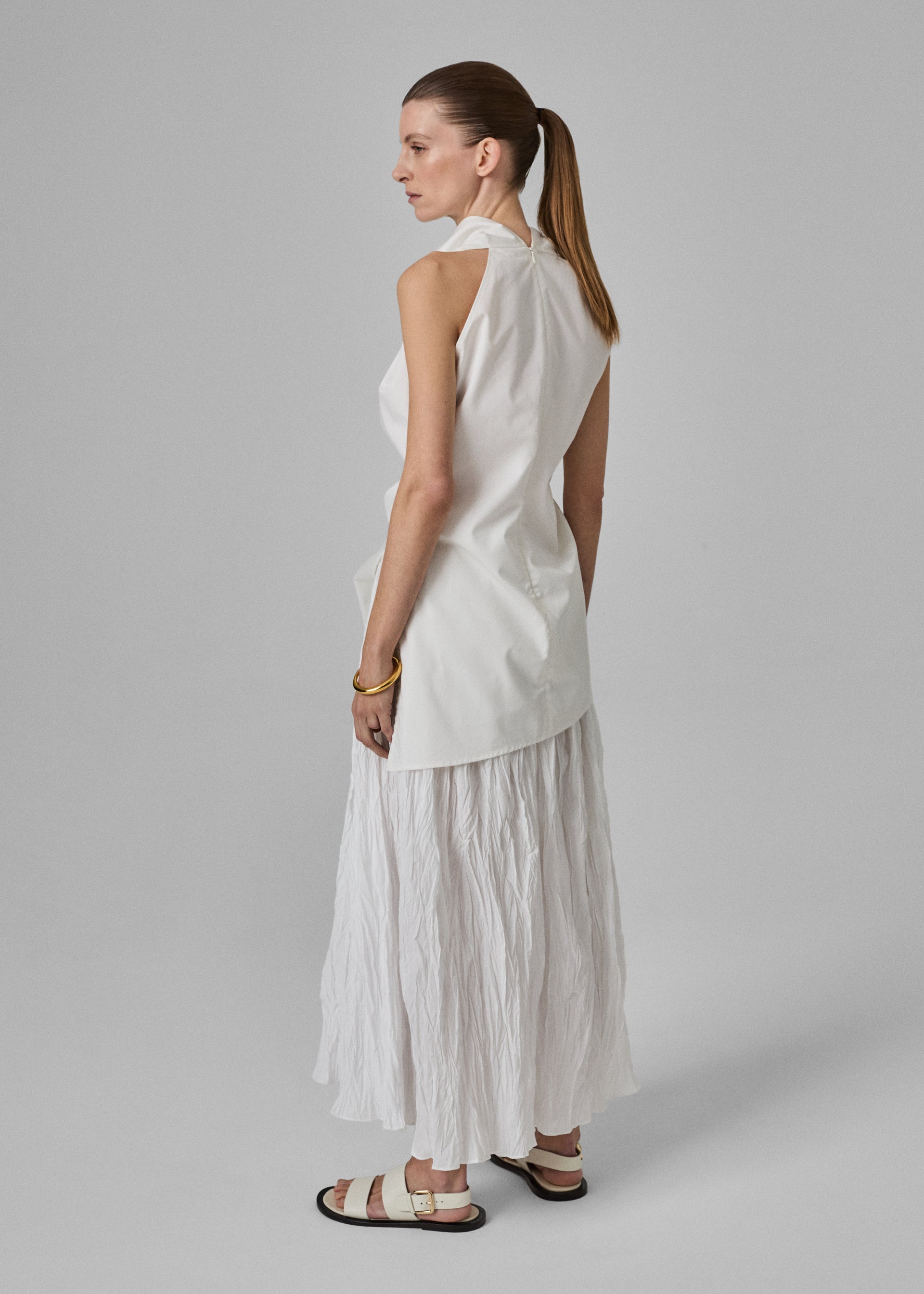 Below Hip Top In Cotton Fabric 58651