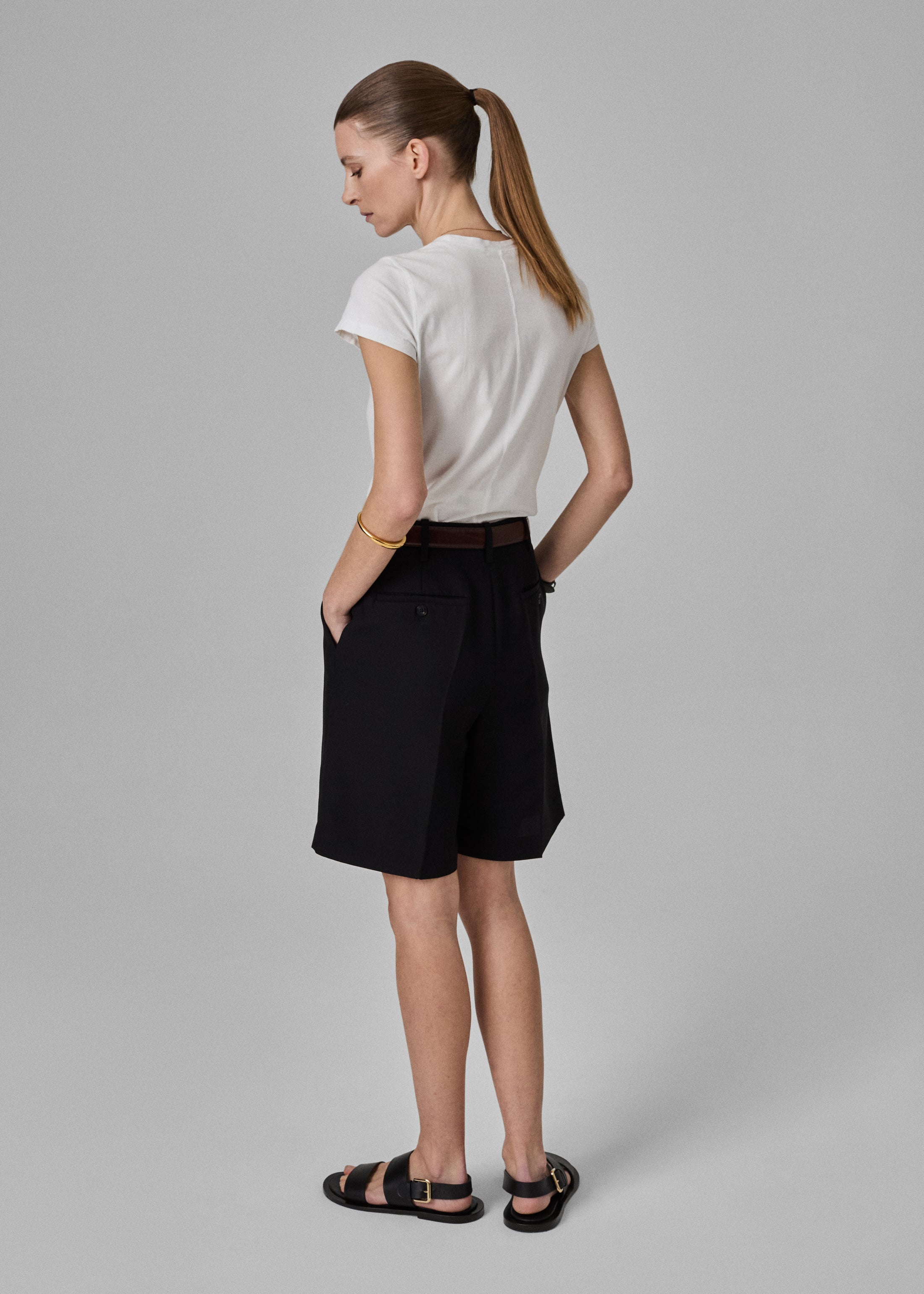 Tailored Bermuda Shorts - Black