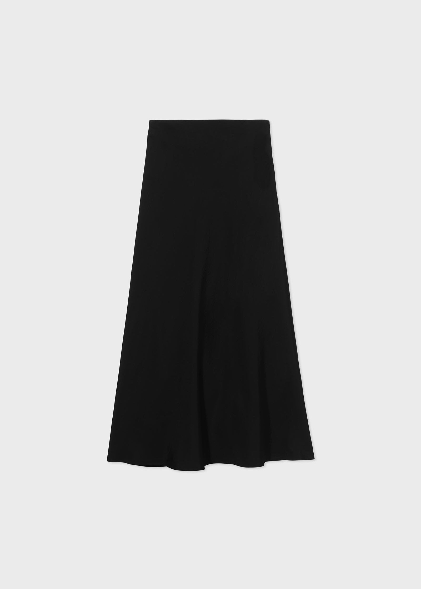 Slip Skirt in Fluid Twill - Black