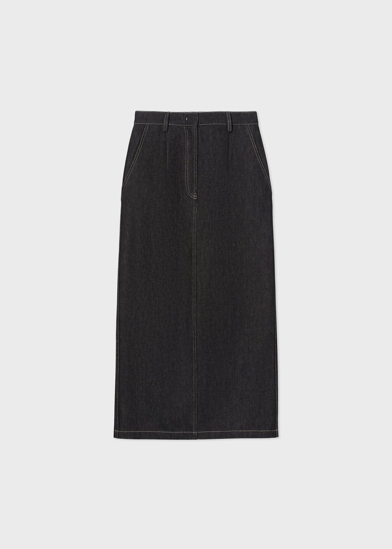 Pencil Skirt in Dark Denim - Indigo