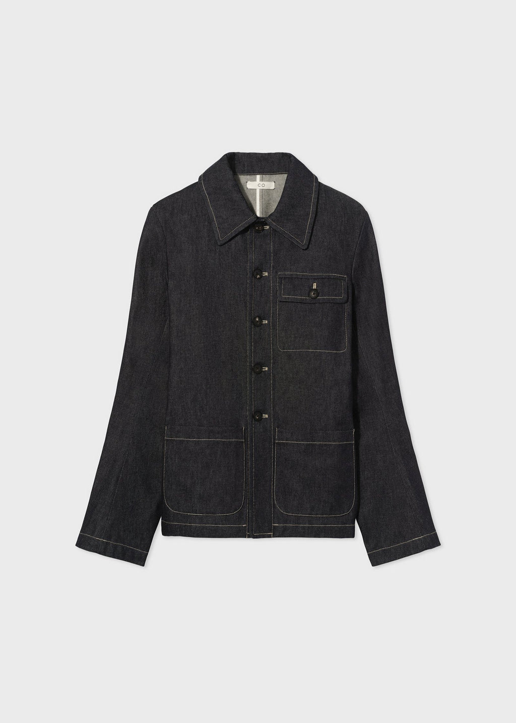 Workwear Jacket in Raw Denim - Indigo - CO