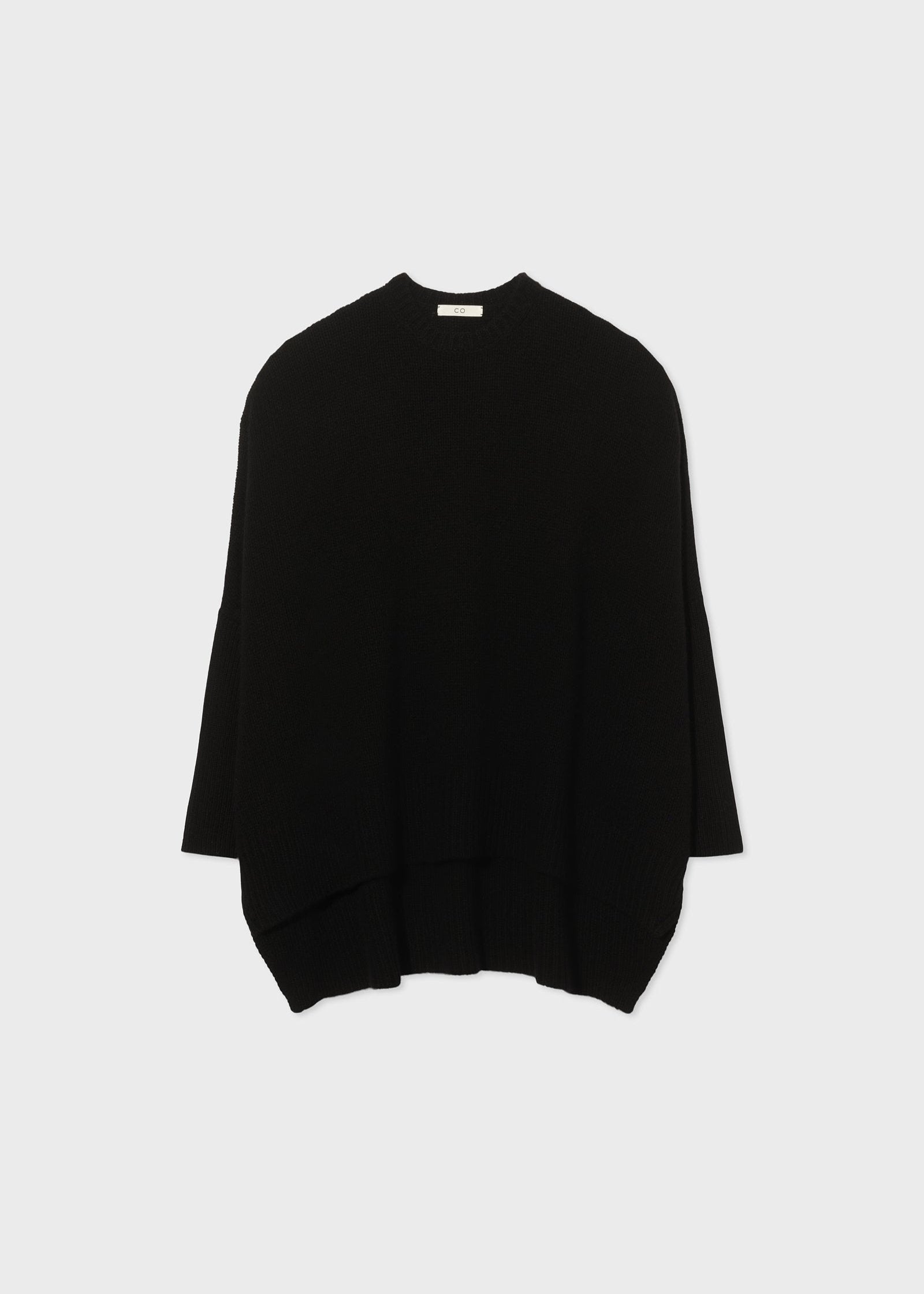 Batwing Sweater in Cashmere - Black