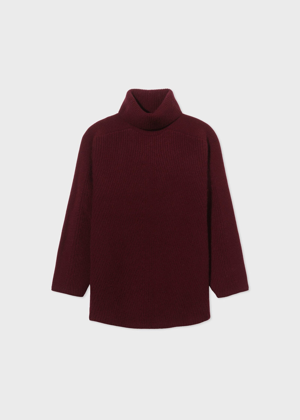 Turtleneck Sweater in Cashmere - Bordeaux - CO