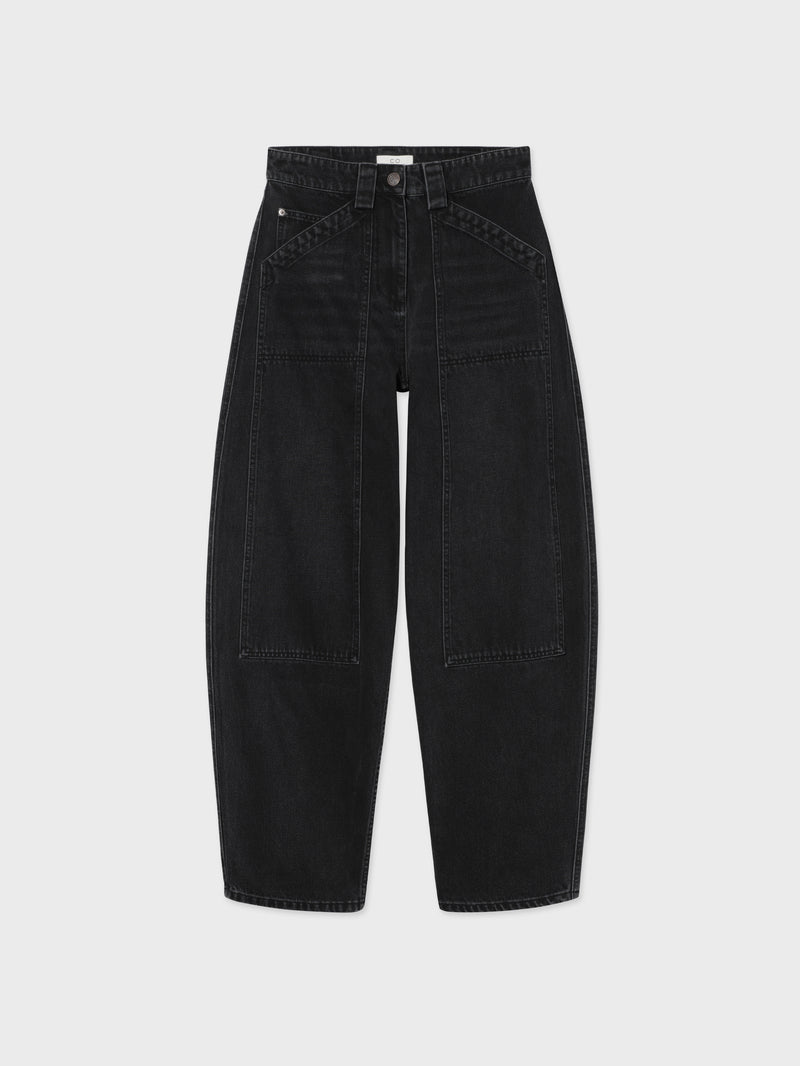 Denim Patch Pocket Pant - Black - CO